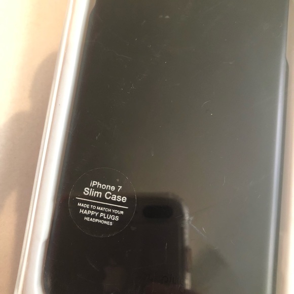 iPhone 7 happy plugs black slim phone case - Picture 3 of 3